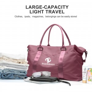 Maaaring I-customize ang Large Ladies Travel Gym Bag Sports Bag