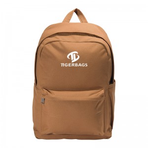 Brown polyester yekufamba backpack laptop yekufambisa basa bhegi rakagadziridzwa