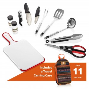 Set de utensilios de cociña de camping Organizador de viaxe