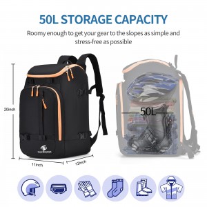 600D найлонова чанта за ски водоустойчива издръжлива чанта за ски оборудване може да бъде персонализирана