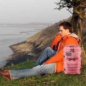 Unisex waterproof tactical backpack nga adunay Molle system, wear-resistant ug durable