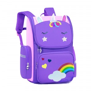 Rainbow Unicorn Girl school backpack mahafatifaty