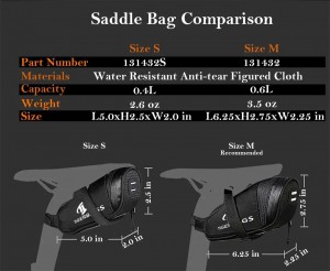 Oanpasbere Ultralight Fiets Saddle Bag Fiets Seat Bag Fiets Wedge Bag
