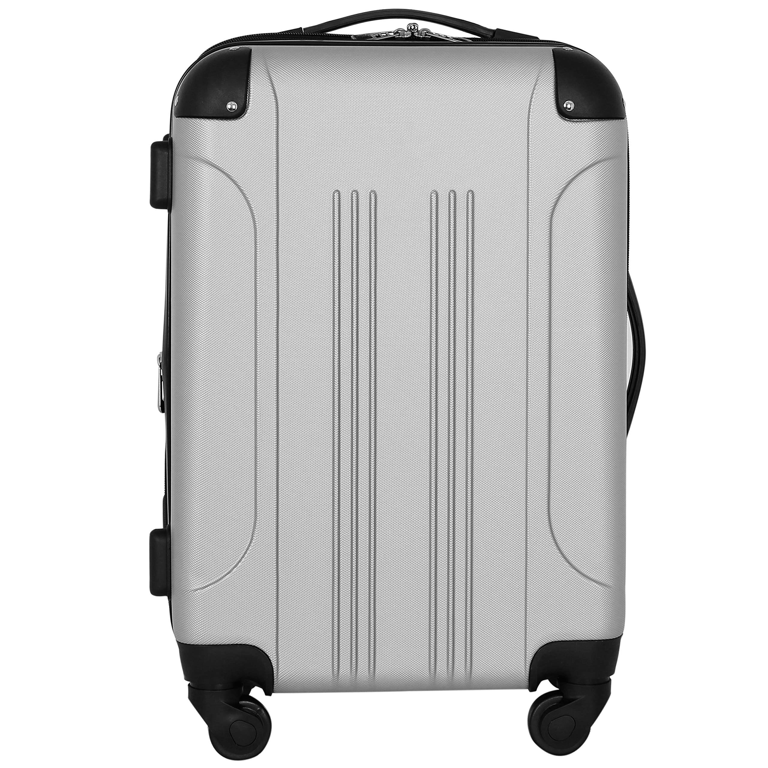 Udvidbar roterende kuffert Sølv flere farver til håndbagage
