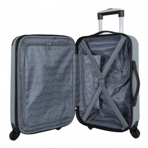 Udvidbar roterende kuffert Sølv flere farver til håndbagage