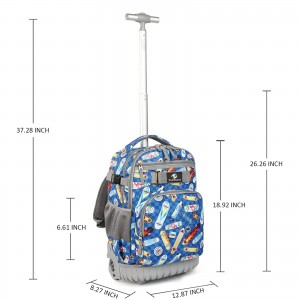 Přenosný kufr na zavazadla s tažnou tyčí pro studentskou cestovní školu