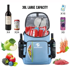 Cooler Bag Backpack Travel Camping Kapaċità Kbir Customizable Cooler Bag