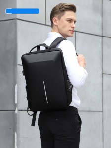 Vodoodporna šolska torba s priključkom USB za polnilec Ženski pametni nahrbtnik za prenosni računalnik proti kraji