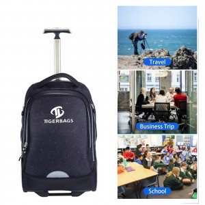 14 इंच लॅपटॉपसाठी रोलिंग लॅपटॉप बॅग, मुलीसाठी 19 इंची रोलर बुक बॅग, चाकांची संगणक बॅग, चाकांवर ब्रीफकेस, ट्रॉली स्कूल बॅगची जागा, चाकांसह शाळेची बॅग