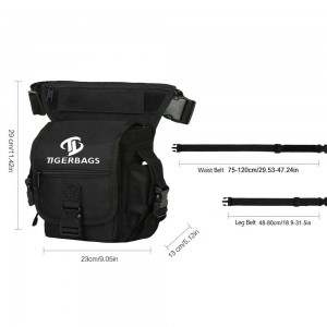 „Premium“ drobė yra itin patvarus lengvas „Tactical Drop Leg“ krepšys