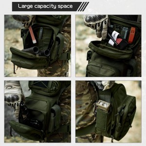 Multifunctional ກັນນ້ໍາແລະທົນທານ Tactical Drop Leg Pouch Bag ສໍາລັບຜູ້ຊາຍແລະແມ່ຍິງ