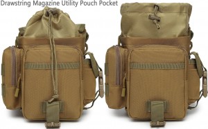 Tamang polyester Tactical Drop Leg Pouch Bag para sa mga motorsiklo, hiking, atbp