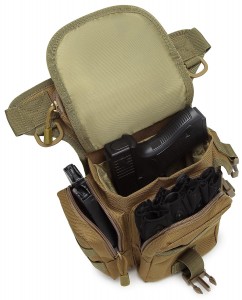Saco de bolsa de perna tático de poliéster ideal para motocicletas, caminhadas, etc