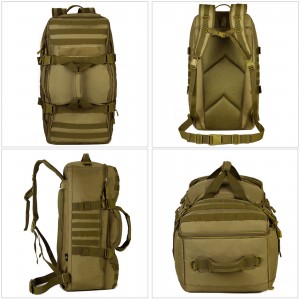 Tactical Backpack yakashongedzerwa nemitambo yekunze yekurova backpack Tactical duffle
