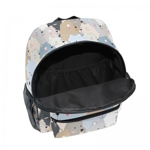 Vintage Cute Baby Bear Mini Backpack għas-Subien Bniet Toddler Kid Preschool Bookbag Student Bag Travel Daypack