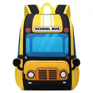 3D school bus style schoolbag Nindot nga schoolbag Multi-purpose schoolbag para sa mga estudyante