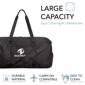 22palcová (asi 55,9 cm) pánská a dámská taška stejné velikosti/víkendová taška s taškou na boty, cestovní taška, víkendový cestovatel