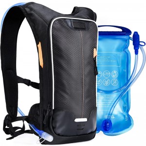 Túi nước Ba lô có lớp lót 2 lít Không chứa BPA Ba lô nước Trọng lượng nhẹ không thấm nước Ba lô đi bộ đường dài có túi nước Thích hợp cho chạy bộ ngoài trời, cắm trại, đi bộ đường dài