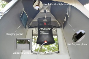Tenda de ducha Vestidor Bolsa portátil de privacidade ao aire libre