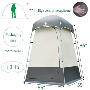 אוהל מקלחת חדר הלבשה חיצוני פרטיות תיק אוהל נייד