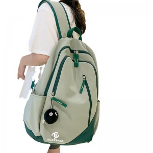Okul çantası kadın ortaokul öğrencileri kızlar sırt çantası yeni ortaokul öğrencileri basit her şey büyük kapasiteli hafif sırt çantası