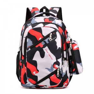 Camo backpack nylon students schoolbags large capacity backpack canvas bag wholesale