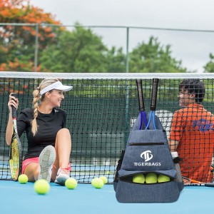Çanta shpine tenisi për meshkuj dhe femra, çanta raketash tenisi Përdoren për të mbajtur raketa, kunguj, badminton dhe aksesorë të tjerë sportivë të udhëtimit