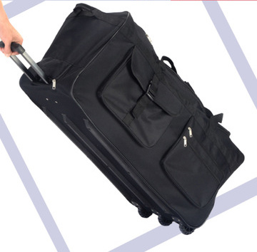 ကြီးမားသော စွမ်းရည်ရှိသော ခရီးသွားတွန်းလှည်း ခရီးဆောင်သေတ္တာအိတ် Rolling Trolley Hockey Bag Luggage ရေခဲပြင်ဟော်ကီအိတ်၊