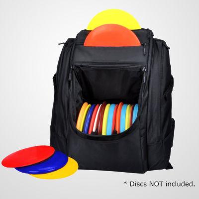 Factory Direct Discs Izdržljiva prijenosna torba za golf s diskovima - crna s kapacitetom od 25-30 diskova