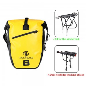 बाईक रॅकसाठी वॉटरप्रूफ बाइक बॅग सॅडल बॅग सिंगल शोल्डर बॅग