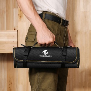 Wholesale drum type multifunctional kit gibag-on canvas storage drum tool bag hydropower maintenance electrician bag