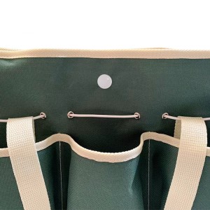 મોટી ક્ષમતા મલ્ટિફંક્શનલ ગાર્ડન ટૂલ બેગ ગાર્ડન ઓક્સફોર્ડ કાપડ સ્ટોરેજ બેગ પોર્ટેબલ કીટ ઉત્પાદકો જથ્થાબંધ