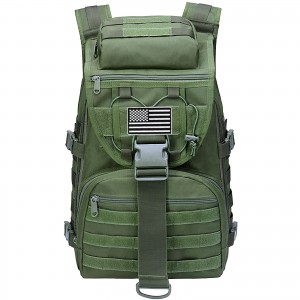 Asker yeşili, kanvas taktik sırt çantası kamp yürüyüş taktik sırt çantası