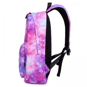 Galactic purple Lichtgewicht waterdichte schattige schooltas Travel Student Backpack