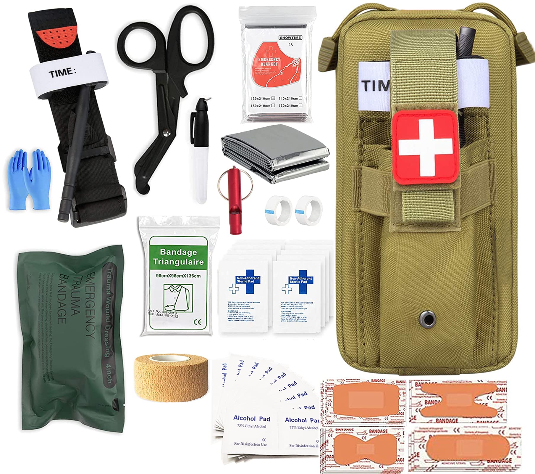 Bộ dụng cụ chấn thương, garô, bộ dụng cụ sinh tồn khẩn cấp bộ dụng cụ y tế