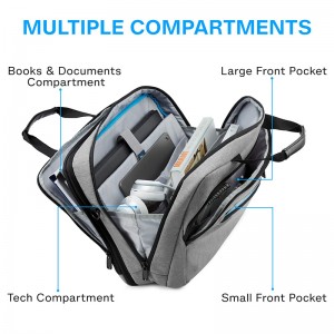 Túi đựng máy tính xách tay Cặp có thể mở rộng Túi máy tính Túi đeo vai đựng máy tính xách tay nam và nữ
