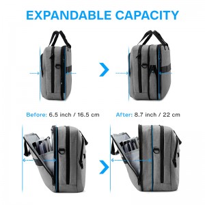 Торба за лаптоп Актуелна чанта што се проширува Компјутерска торба Машка и женска чанта за рамо за лаптоп