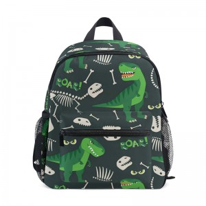 Backpack cute pàisde airson balaich is nigheanan, Dinosaur Uaine, One_Size, grinn