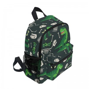 Backpack cute pàisde airson balaich is nigheanan, Dinosaur Uaine, One_Size, grinn