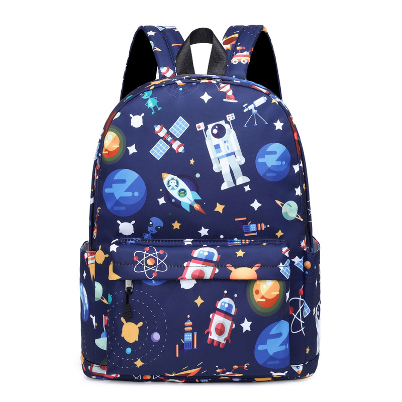 Космически синя ученическа чанта за лаптоп Мъжка водоустойчива чанта за пътуване Ученическа раница