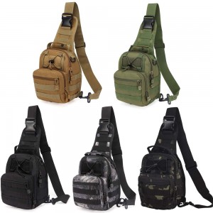 Sa gawas nga taktikal nga backpack, military sports bag, single shoulder backpack