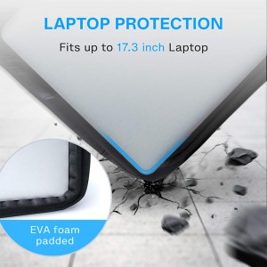 Black Laptop Bag Expandable Briefcase tas Komputer Pria wanita