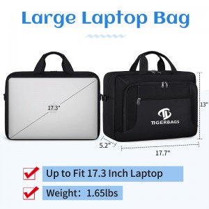 Liela izmēra ūdensizturīga klēpjdatora soma vīriešu un sieviešu biznesa biroja darba datora soma