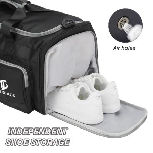 Duffle táska Utazótáska nagy kapacitású sporttáska cipőrekesszel