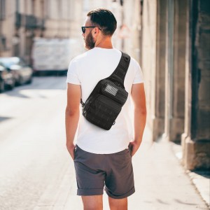 Tactical one-shoulder backpack durable shoulder strap bag crossbody bag
