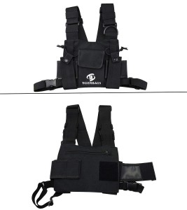 Brezžična torbica za prsni trak na sprednjem prsnem žepu za radijske walkie-talkie