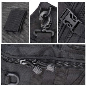 Waterproof ທົນທານ tactical shoulder bag ຖົງບ່າທີ່ມີຄວາມສາມາດຂະຫນາດໃຫຍ່