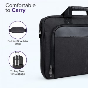 Black Classic Slim Business Pro Travel Bag Laptop karo tali Pundhak