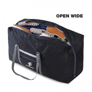 Collapsible oversized duffel bag Magaang travel duffel bag na may adjustable na balikat
