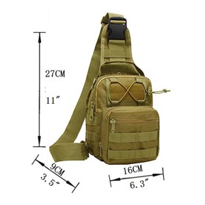 Tactical sling bag rygsæk Militær skuldertaske Herre brysttaske